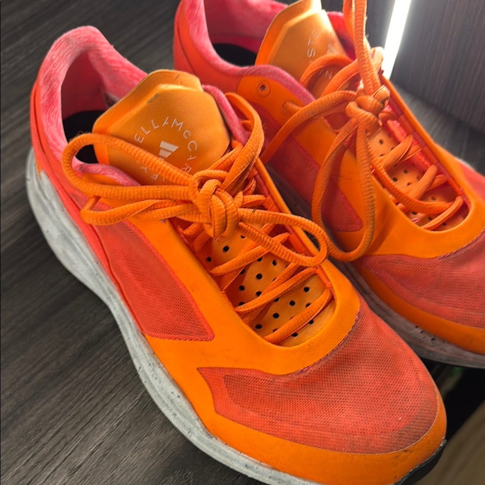 Stella McCartney Bright Orange Athletic Shoes